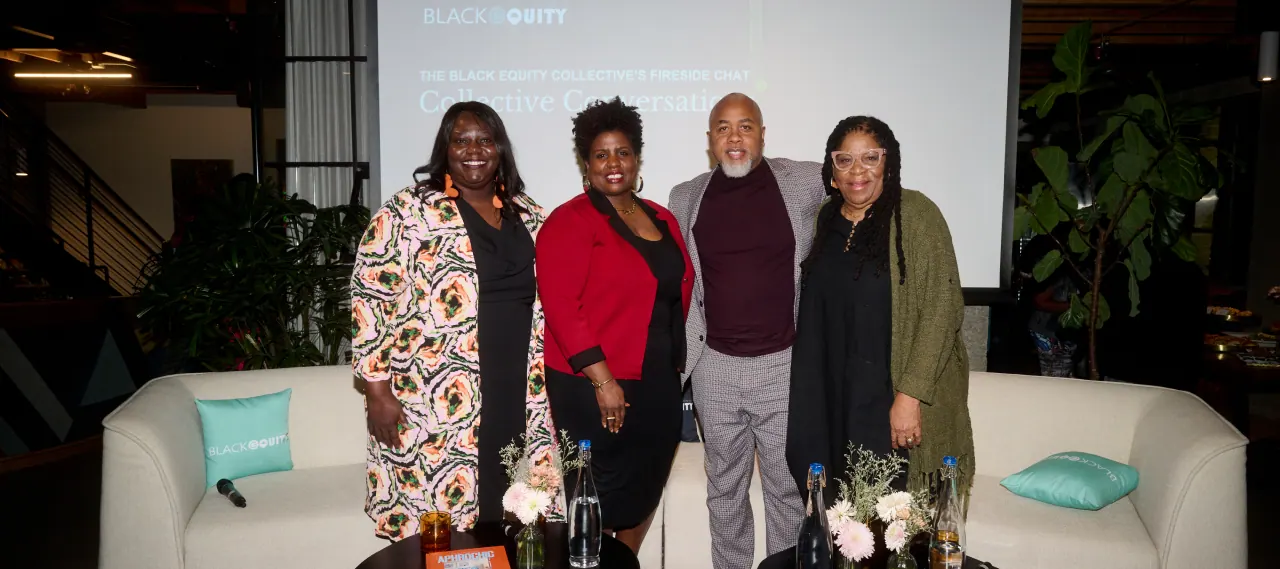 Guests at the Collective Conversations fireside chat featuring Common