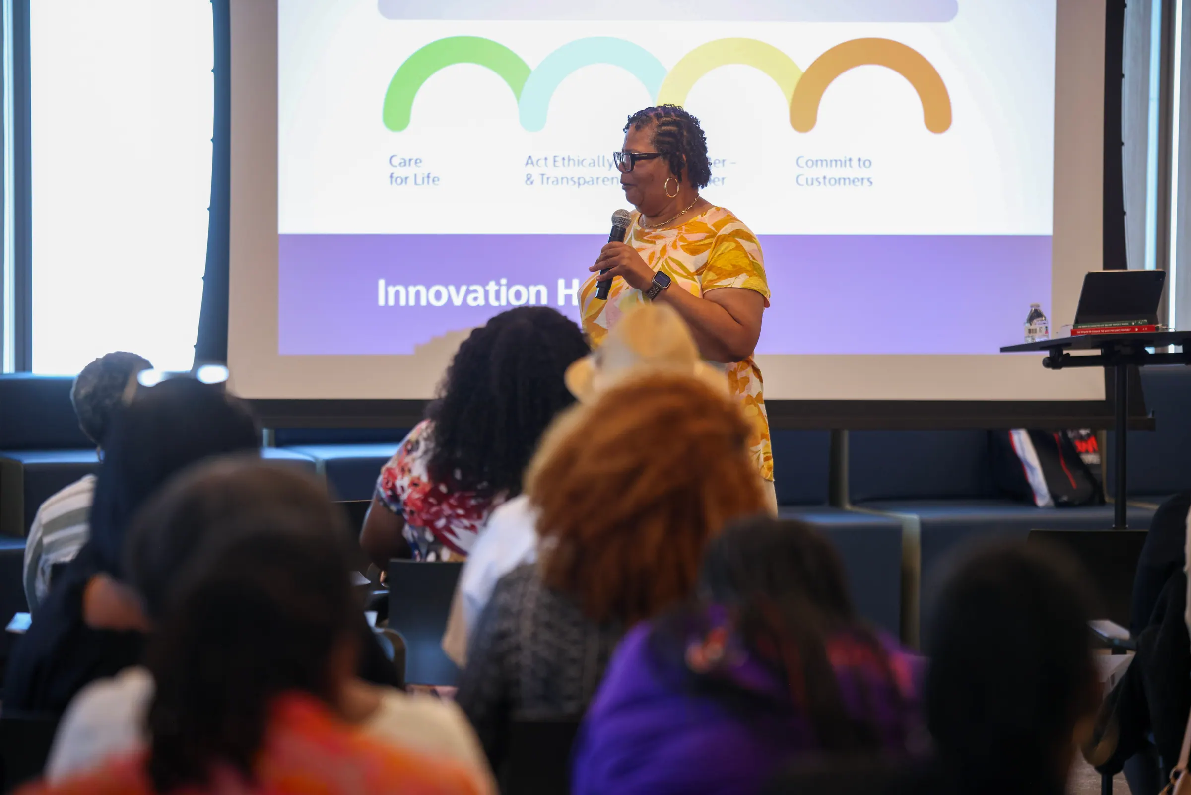 Innovation Hub presentation at Black Equity Collective event